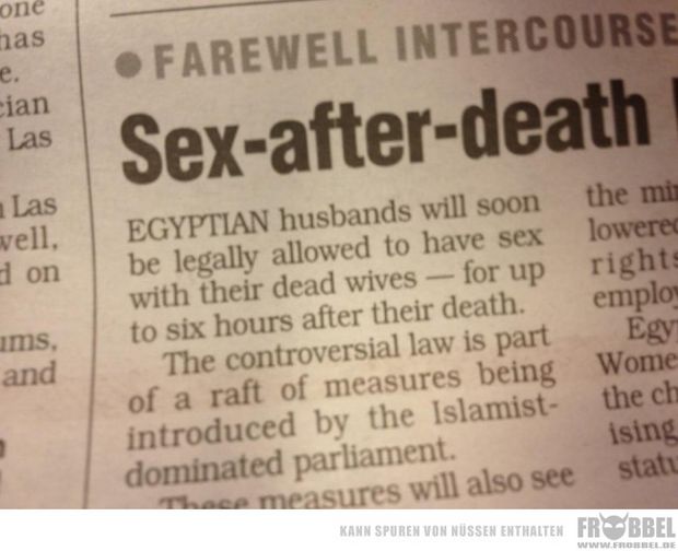 Sex after Death; Funny 