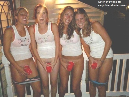 this looks like one of those bachelorette parties... - Exgirlfriend photos; Amateur Teen 